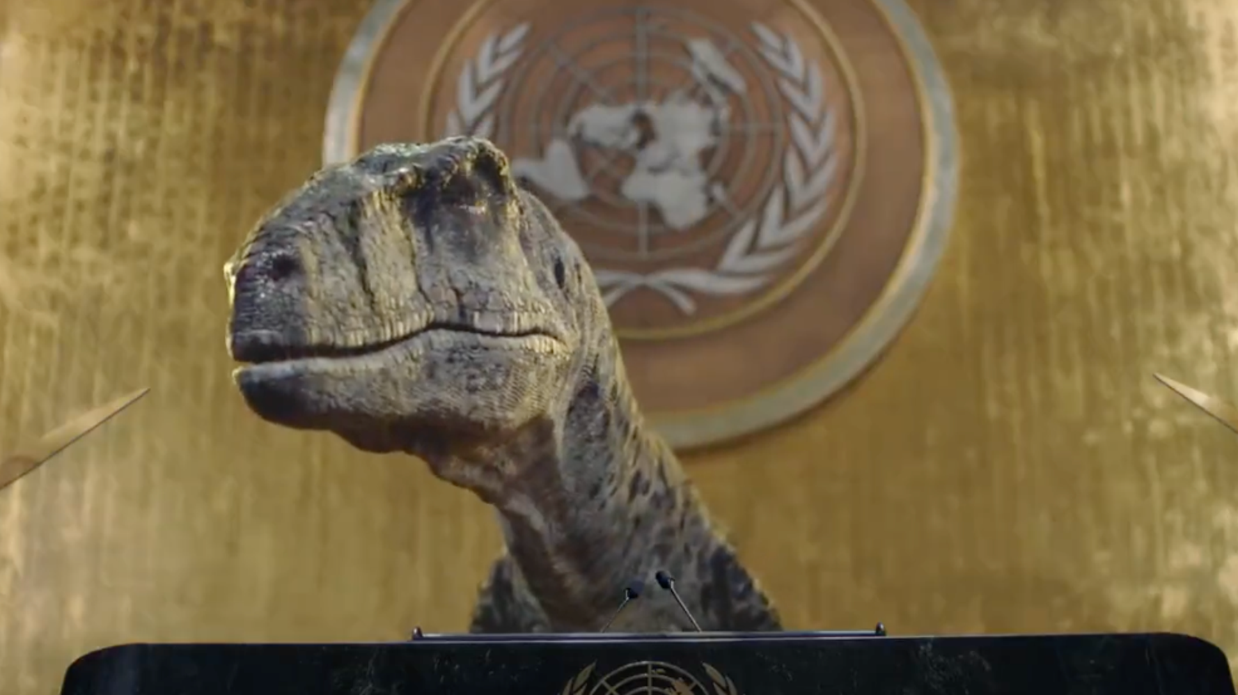 絶滅したはずの恐竜が蘇り 国連総会で 演説 気候危機の深刻さを必死に訴えかける動画に反響 ハフポスト World 絶滅したはずの恐竜が蘇り 国連総会で 演説 気候危機の深刻さを必死に訴えかける動画に反響 ハフポスト World