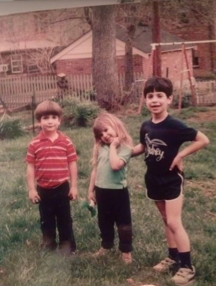 The author (right), age 6, with his brother and cousin.