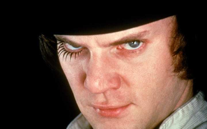 Alex DeLarge, el personaje de McDowell en 'La naranja mecánica'.