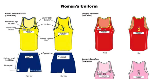 ESA SPORT 女子ビーチハンドボール ポーランド代表 #10 ユニフォーム ESA SPORT 女子ビーチハンドボール ポーランド代表 #10 ユニフォーム