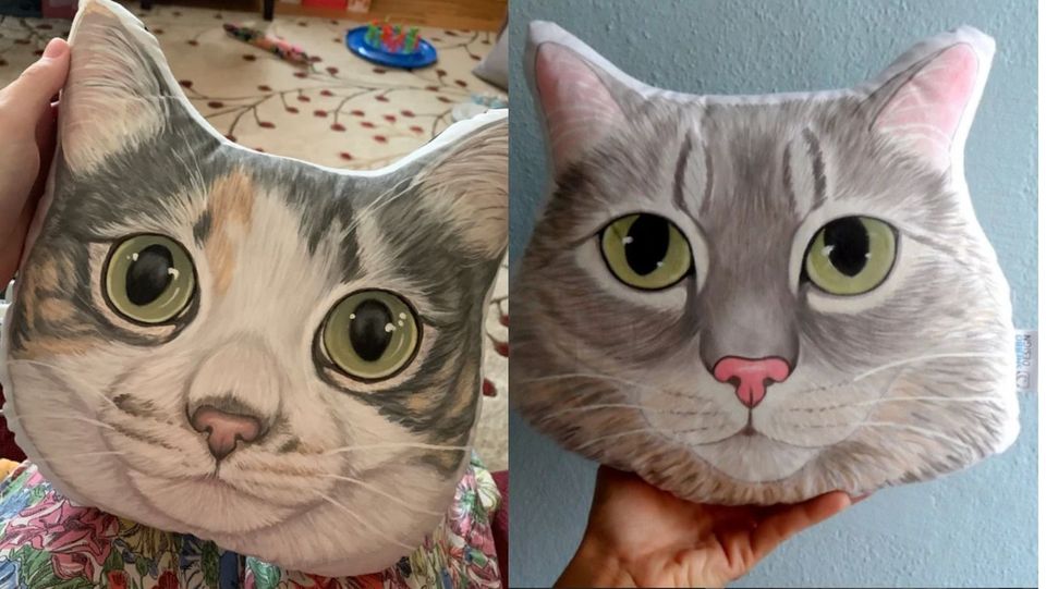 A way to cuddle your cat's face, even when they don't want you to