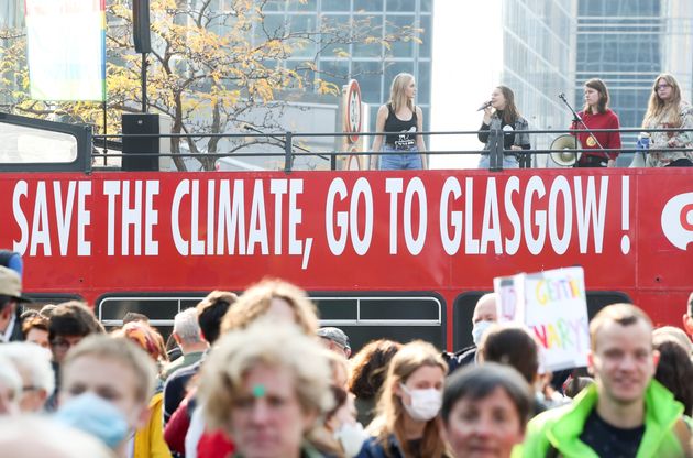 ベルギーの首都ブリュッセルでは10月10日、COP26に向けて、気候変動対策を訴えるデモ行進が行われた