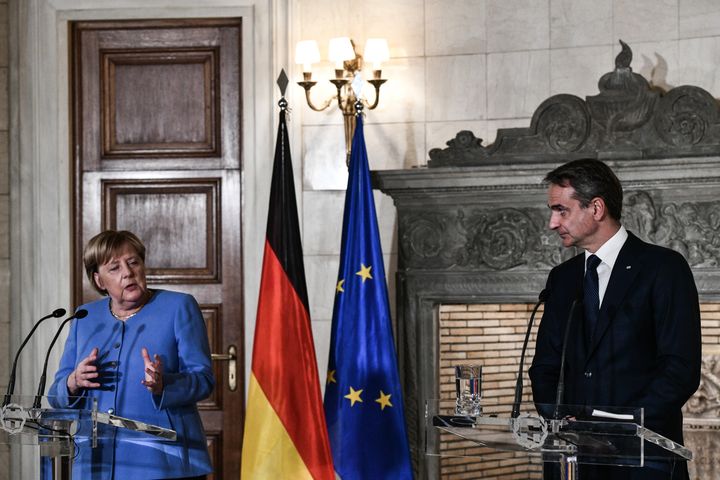 K. Mitsotakis - A. Merkel