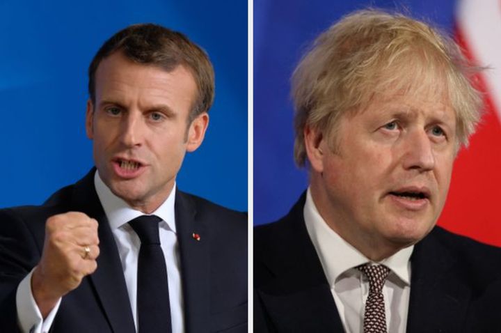 Emmanuel Macron and Boris Johnson