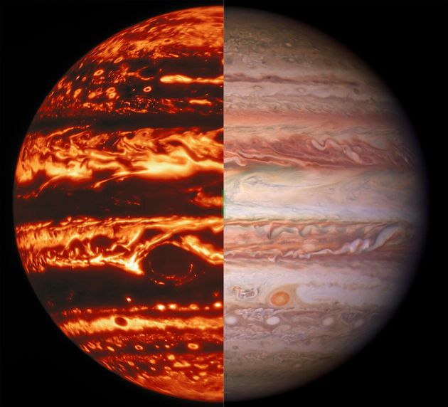 Το διαστημόπλοιο Juno πέταξε πάνω από τη Μεγάλη Ερυθρά Κηλίδα του Δία – Τι