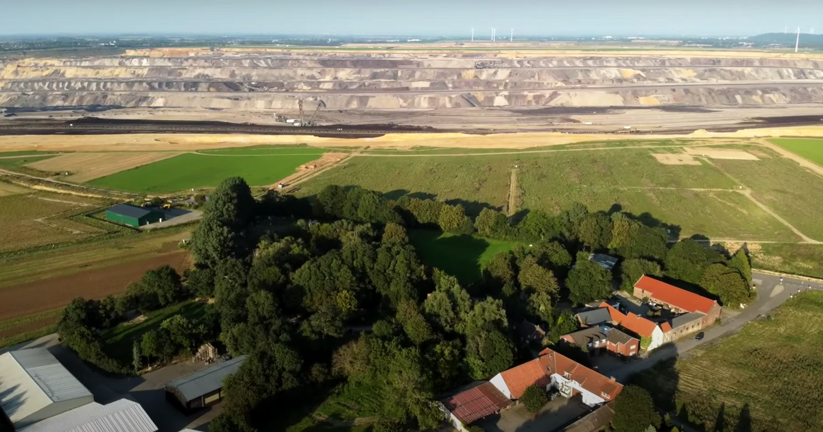 Kohlebergbau in Deutschland umgibt Dörfer Kohlebergbau in Deutschland umgibt Dörfer