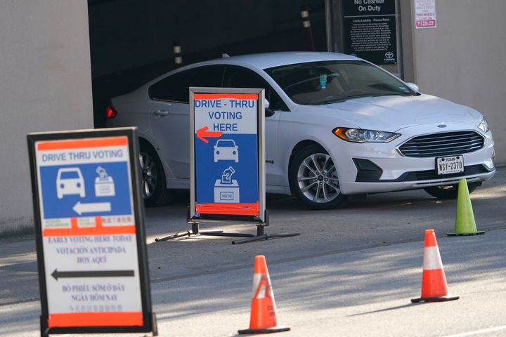 Republicans in Texas banned drive-thru voting in 2021 after Harris County officials used it to help people vote safely in 2020. 