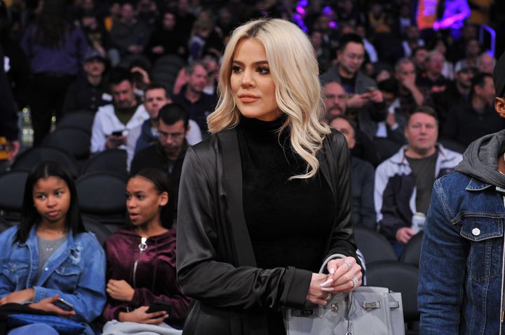 Khloé Kardashian attends a basketball game between the Los Angeles Lakers and the Cleveland Cavaliers on Jan. 13, 2019, in Los Angeles.