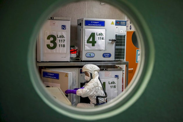 Laboratorio en Wuhan.