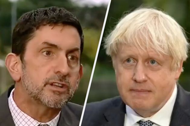 BBC's climate editor Justin Rowlatt interviewing Boris