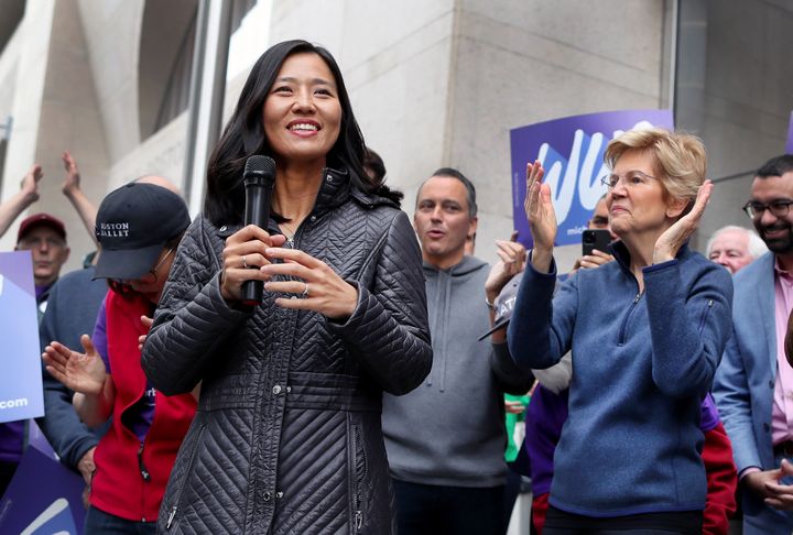Boston City Councilor Michelle Wu, who had the endorsement of Sen. Elizabeth Warren (D-Mass.), won the city’s mayoral race on Tuesday night.