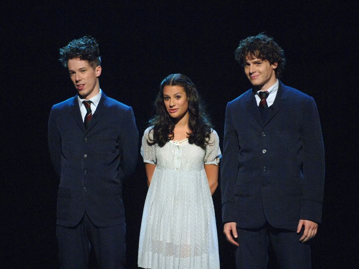 John Gallagher Jr., Lea Michele and Jonathan Groff from "Spring Awakening."