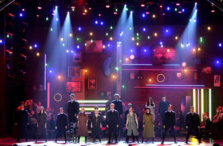 The cast of "Spring Awakening" perform at the 61st Annual Tony Awards at Radio City Music Hall on June 10, 2007, in New York City.