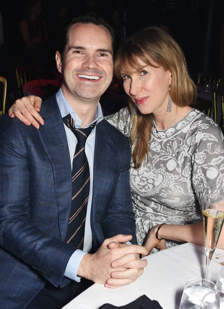 Jimmy Carr and Karoline Copping