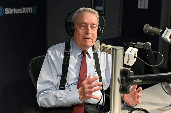 Dan Rather, seen here in 2019, on Sunday denounced the "immature vulgarity ... animating the former president, his base, and thus by extension the entire Republican party over which he rules."