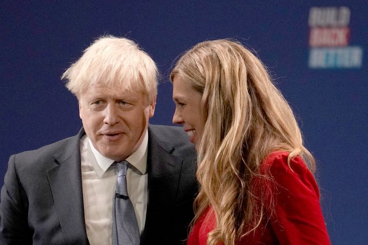 Boris Johnson with his wife Carrie