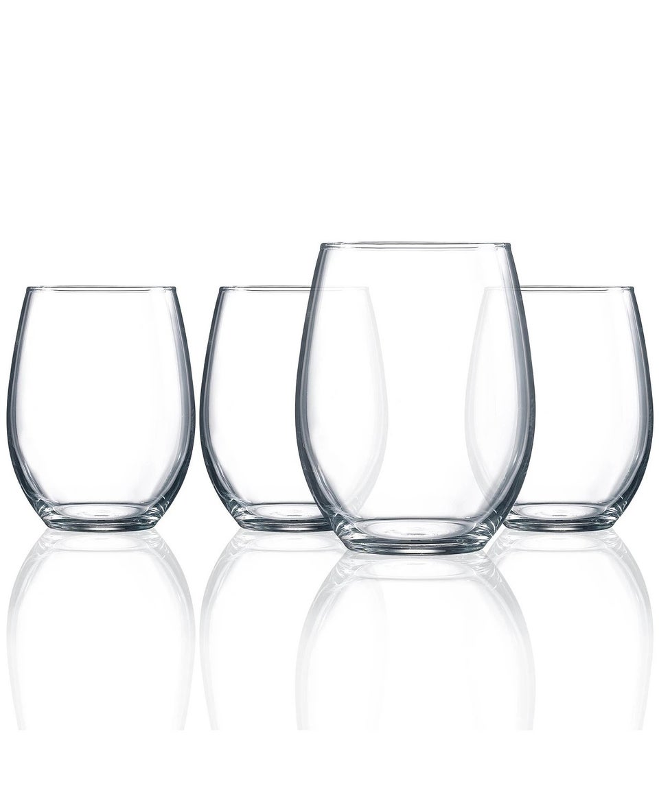 Stemless Wine Glass set-12 oz-2 pack - The Bear Pause