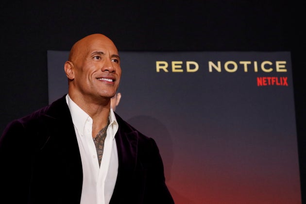 Dwayne Johnson à l'avant-première du film Netflix