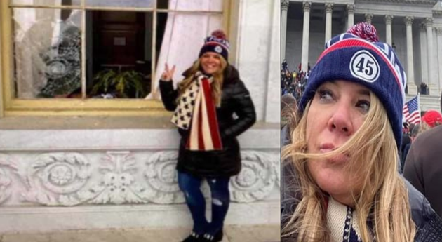 Jenna Ryan outside the Capitol on Jan.