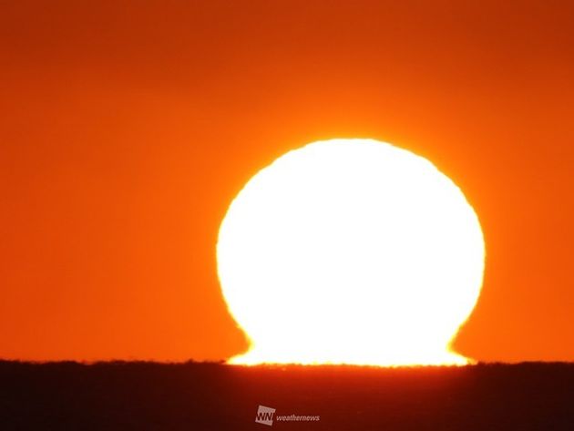 だるま朝日 なぜ太陽がくびれたように見える 和歌山 新宮で現れる ハフポスト