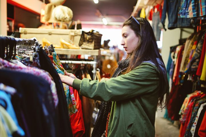 Vintage and second hand shops are a good option to shop greener.