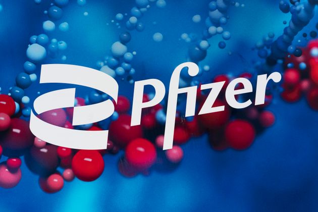 Le logo Pfizer à New York le 5 février