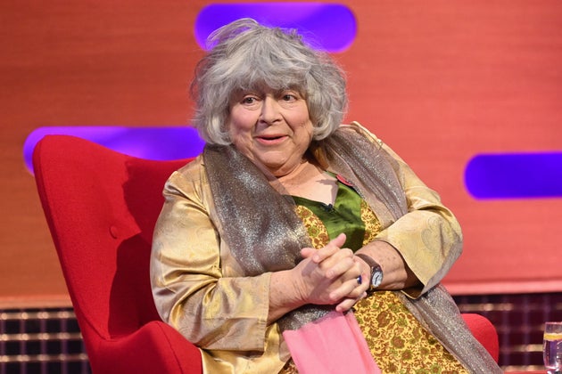 Miriam Margolyes during the filming for The Graham Norton