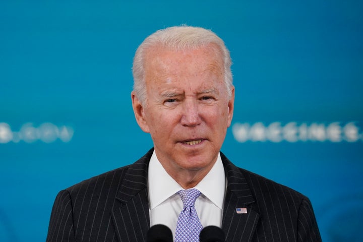 President Joe Biden from the South Court Auditorium on the White House complex in Washington on Nov. 3, 2021. (AP Photo/Susan Walsh)