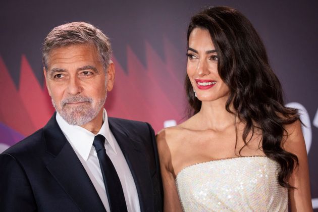 George et Amal Clooney, à Londres en Angleterre, le 10 octobre 2021.