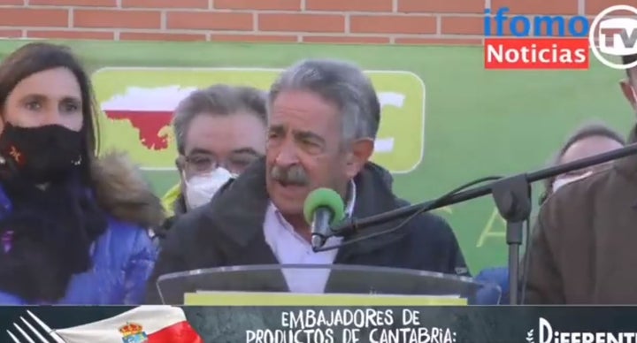 Miguel Ángel Revilla, durante el acto.