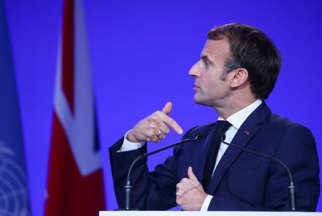 Emmanuel Macron lors d'un discours à la COP26, le 1er novembre 2021 à