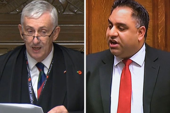 Sir Lindsay Hoyle called Imran Hussain “Mohammad Hussain” as he rose to speak.