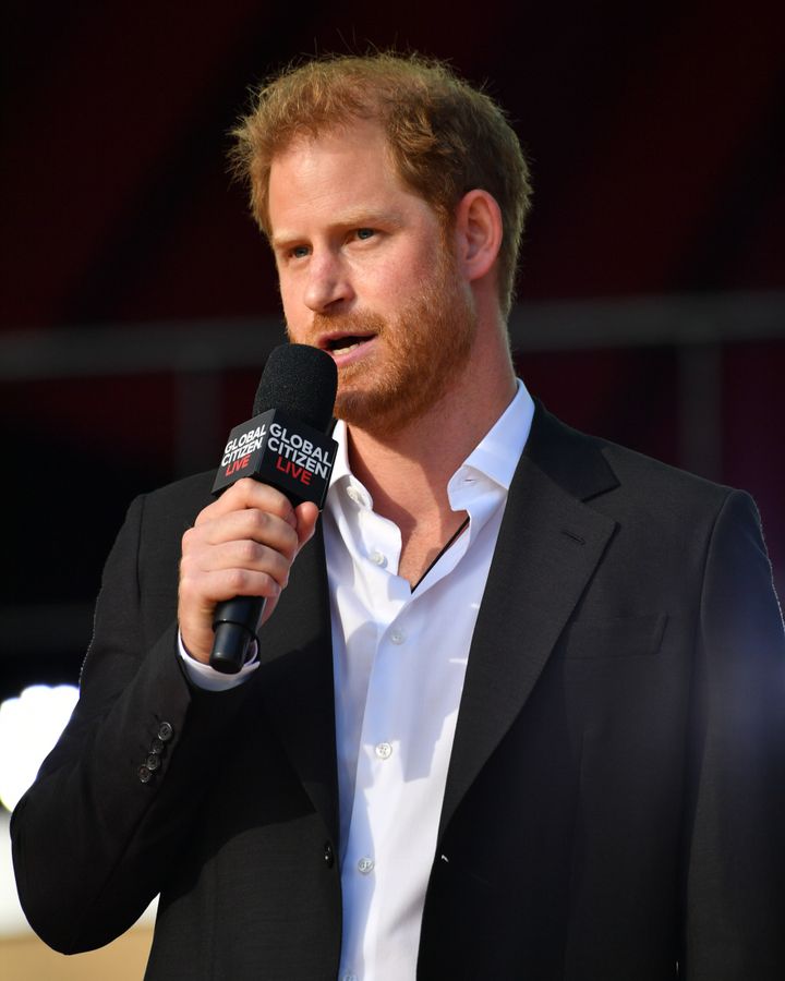 Prince Harry at Global Citizen Live on Sep. 25 in New York City. 