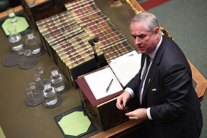 Geoffrey Cox in the chamber of the House of Commons.