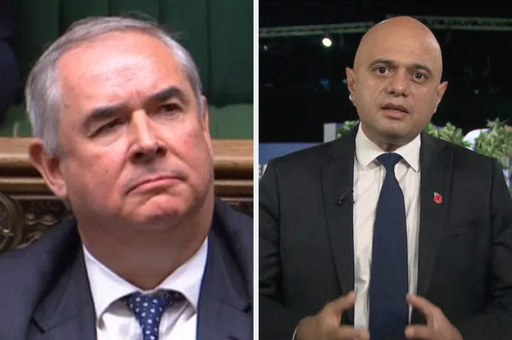 Sajid Javid fails to defend Sir Geoffrey Cox