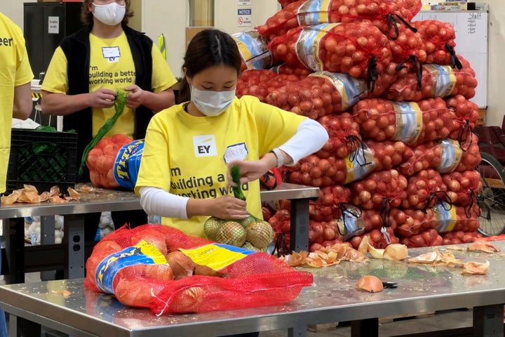 As holidays approach, some food banks worry they won’t have enough stuffing and cranberry sauce for Thanksgiving and Christmas. (AP Photo/Terry Chea)