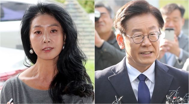 배우 김부선, 이재명 더불어민주당 대선