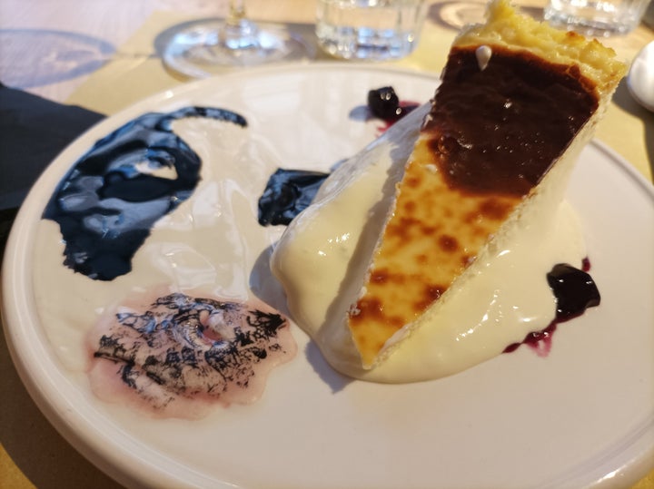 Tarta de queso gorgonzola de La Lorenza.