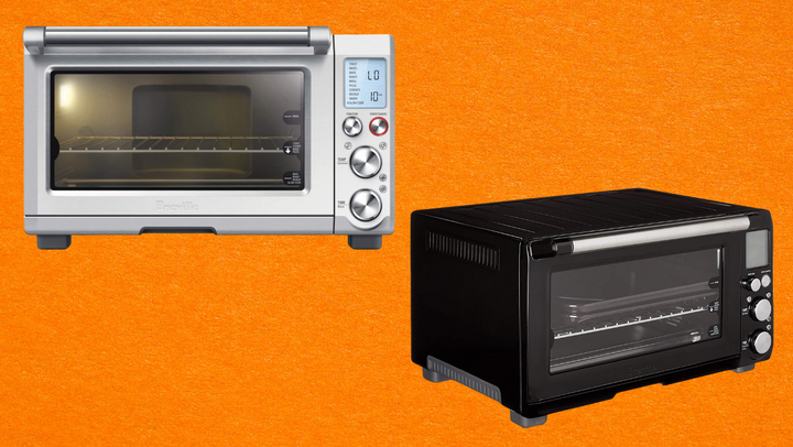 The Breville Smart Oven Pro in brushed stainless steel and black.