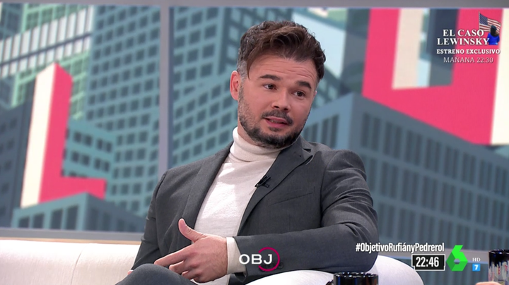 Gabriel Rufián, en 'El Objetivo'.