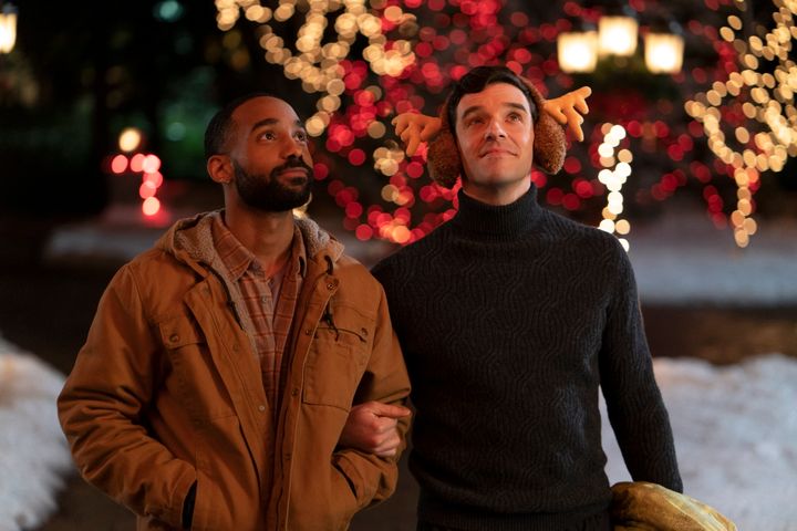 Philemon Chambers and Michael Urie star in Netflix's "Single All the Way."