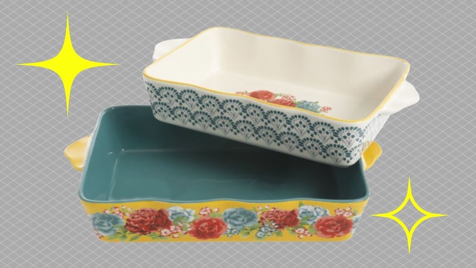 The Pioneer Woman Rectangular Ceramic Bakeware Set, Multiple