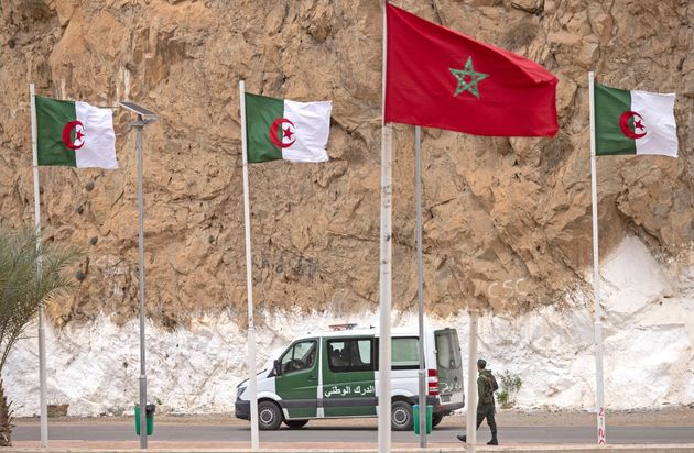 La frontera entre Marruecos y Argelia, desde Oujda, en el lado marroquí, el pasado 4 de