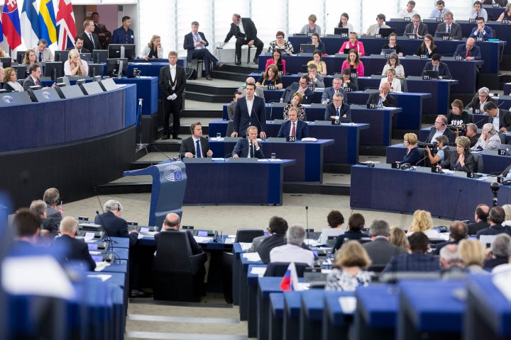 Parlamento Europeo durante una sesión.