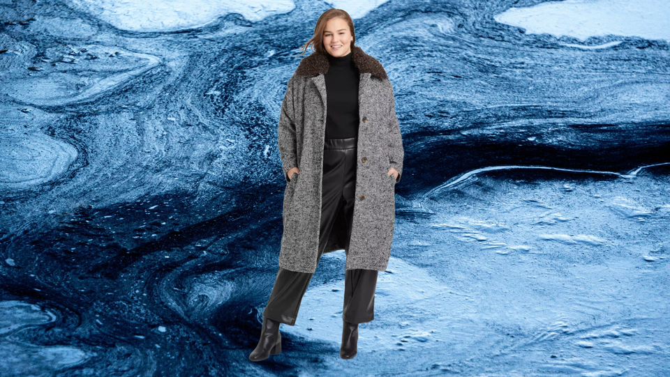 women's wool coat with fur