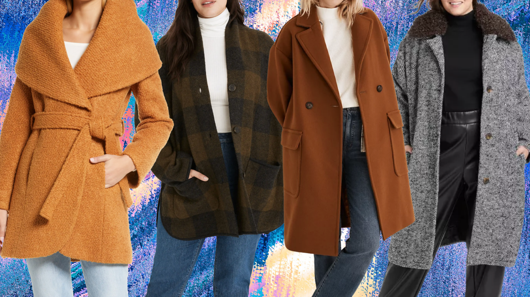 Women's full length 2025 wool winter coats