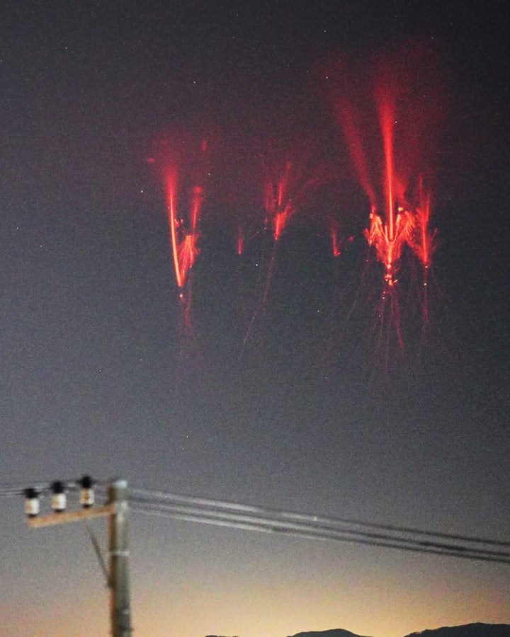 "Sprite" que o Sr. Daichi Fujii conseguiu filmar antes do amanhecer de 12 de novembro