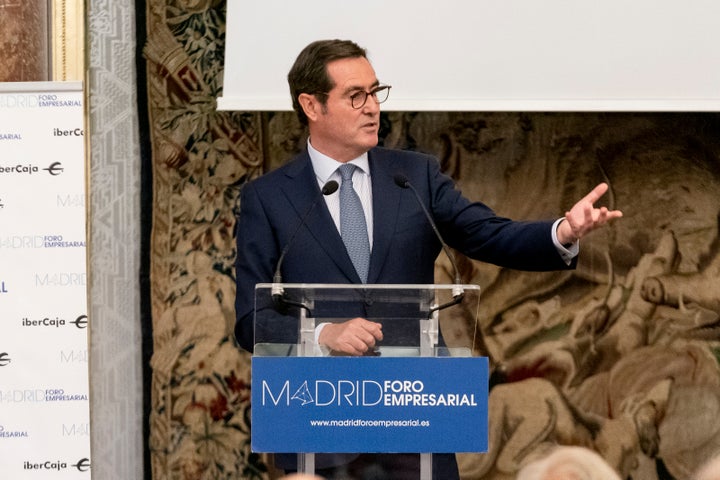 El presidente de la CEOE, Antonio Garamendi, en una foto de archivo.