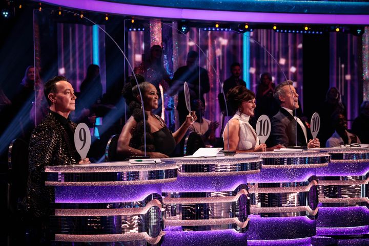 Craig with his fellow Strictly judges earlier in the series