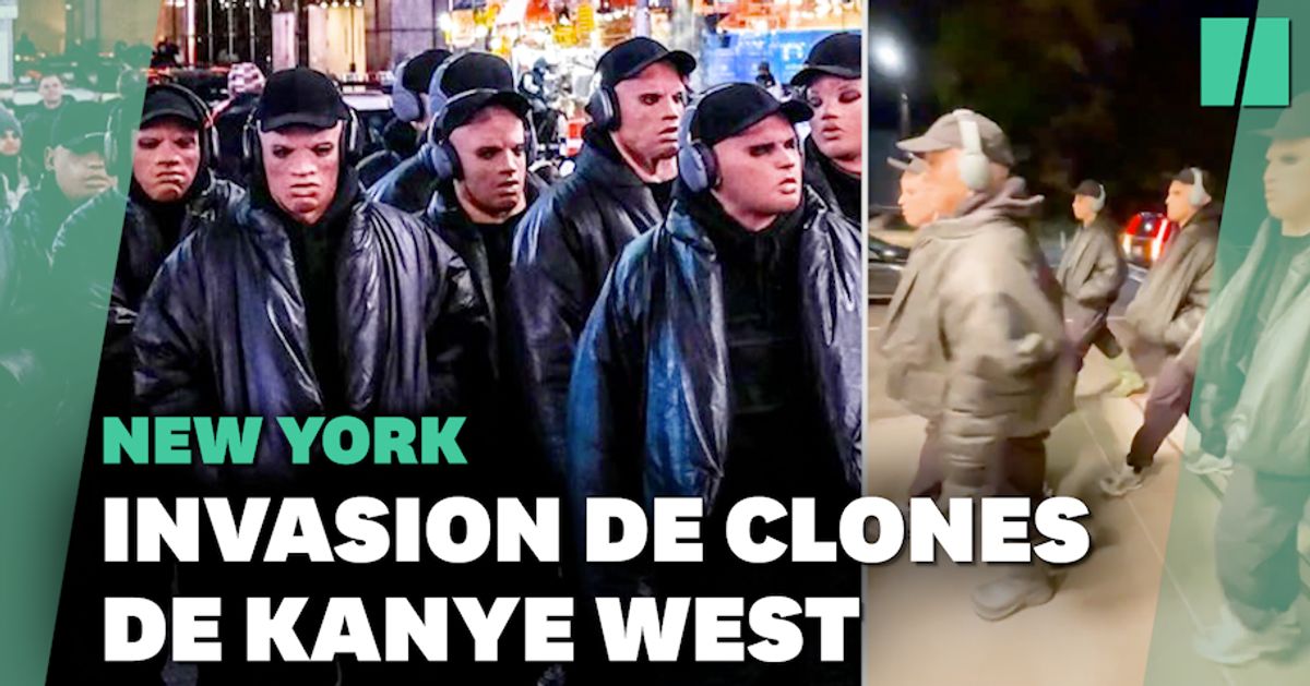 Kanye West releases ‘Donda Deluxe’ with an army of clones in New York